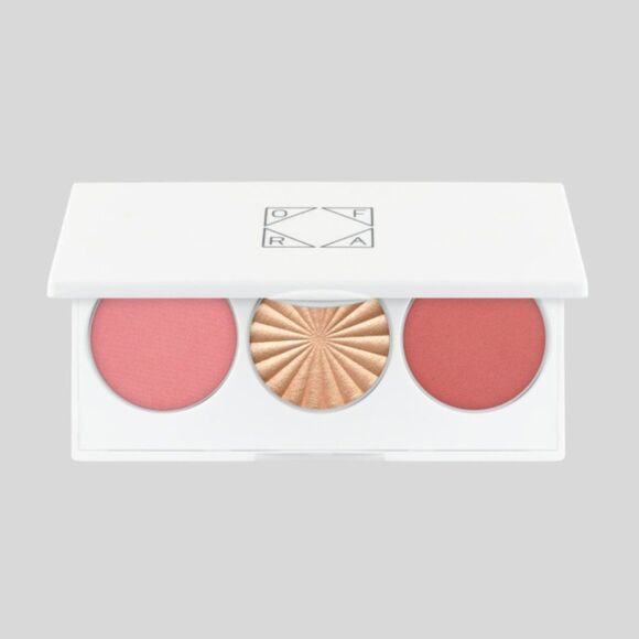 OFRA | Sitting Pretty Midi Blush + Highlight Pallet | Peachy Pink Glow NWT - Picture 1 of 7